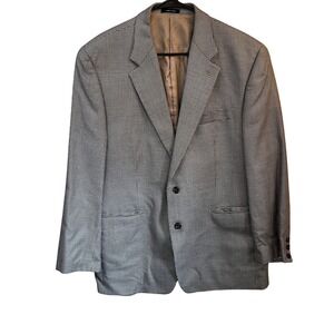 Lauren Ralph Lauren Blazer Houndstooth Two Button Wool Sport Coat